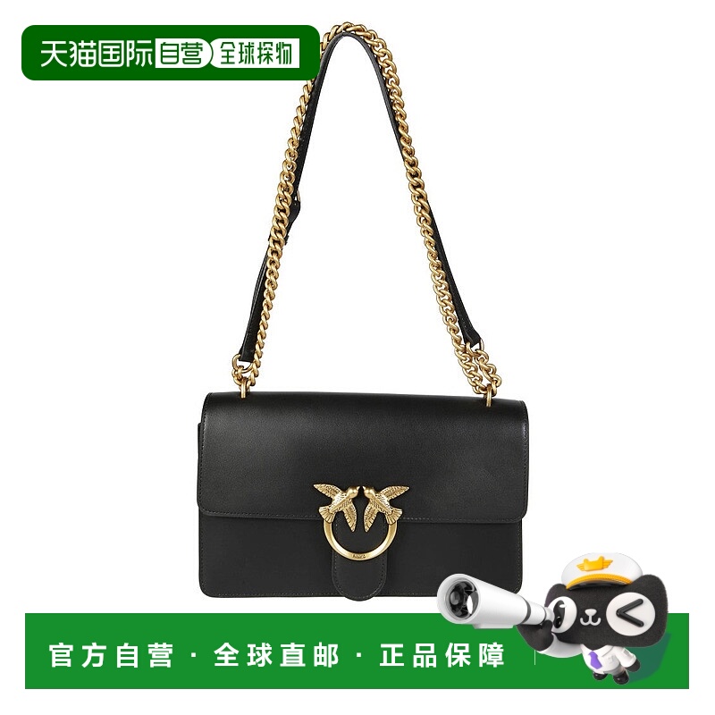 自营pinkoLove One Classic Dc Calf Bag - black 美国奥莱直发