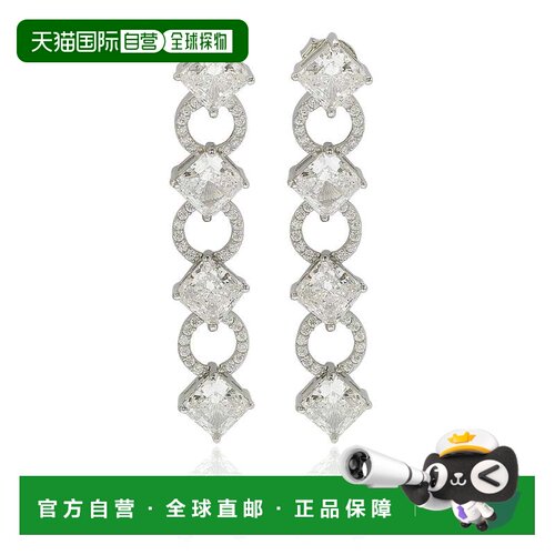 自营Suzy Levian Sterling Silver Cubic Zirconia Asscher-Cut C