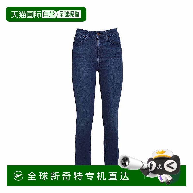 自营 motherThe Rascal Ankle Snippet蓝色棉质牛仔裤-蓝色 美国