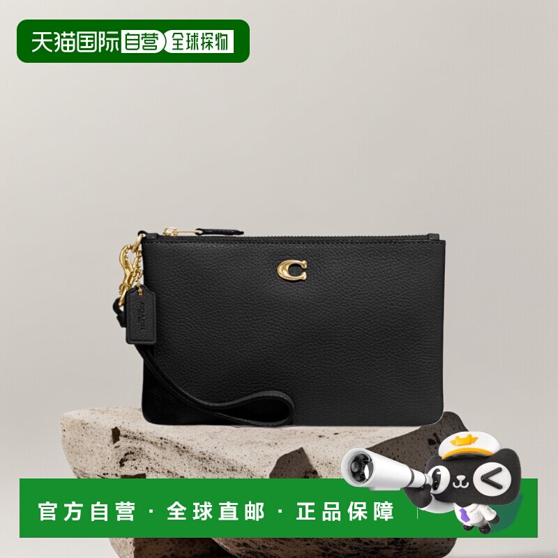 【美国直邮】COACH/蔻驰女士小号手拿包真皮拉链日常搭配时尚百搭