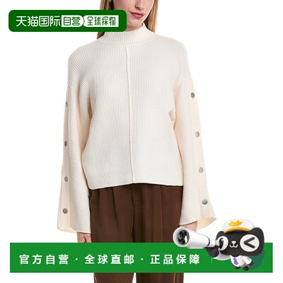 自营Kenneth Cole立领套头衫-白色 美国奥莱直发毛衣