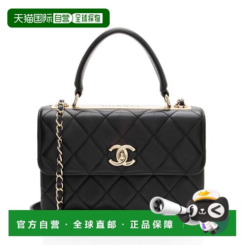 自营Chanel Lambskin Trendy CC Small Top Handle - black 美国