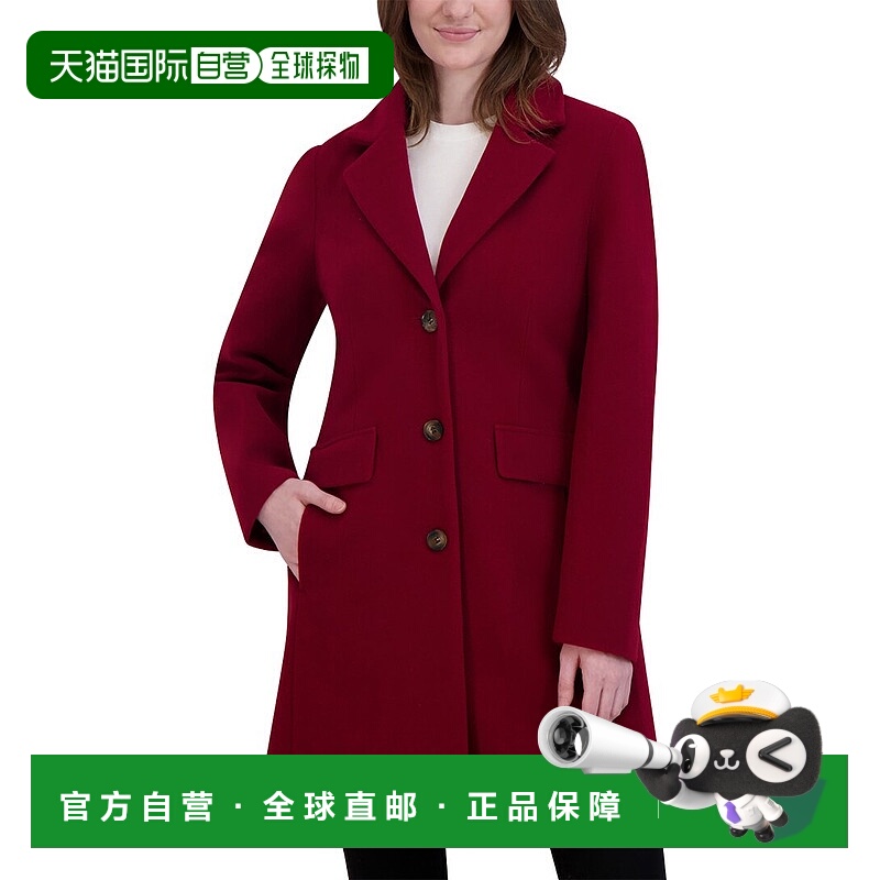 自营Laundry by Shelli Segal Walker Coat - red 美国奥莱直发