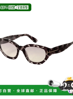 自营 Tom Ford女式55毫米灰色哈瓦那太阳镜FT1086-55C-55-灰色哈