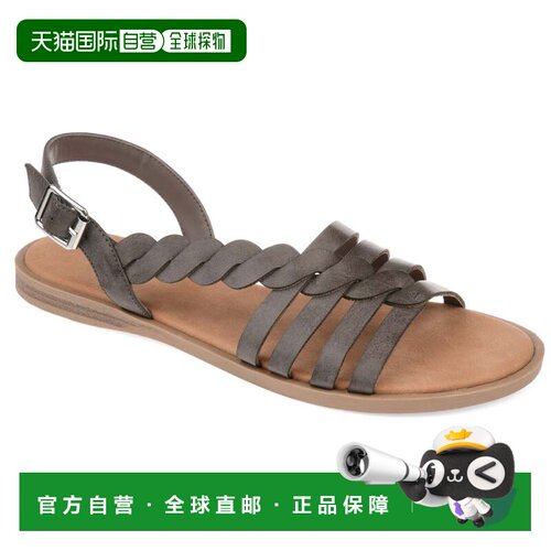 自营journee collectionJournee 女士 Solay 凉鞋 - 灰色 美国奥