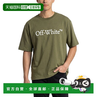 自营off-white米白色Virgil Big Bookish Skate t恤-红色 美国奥