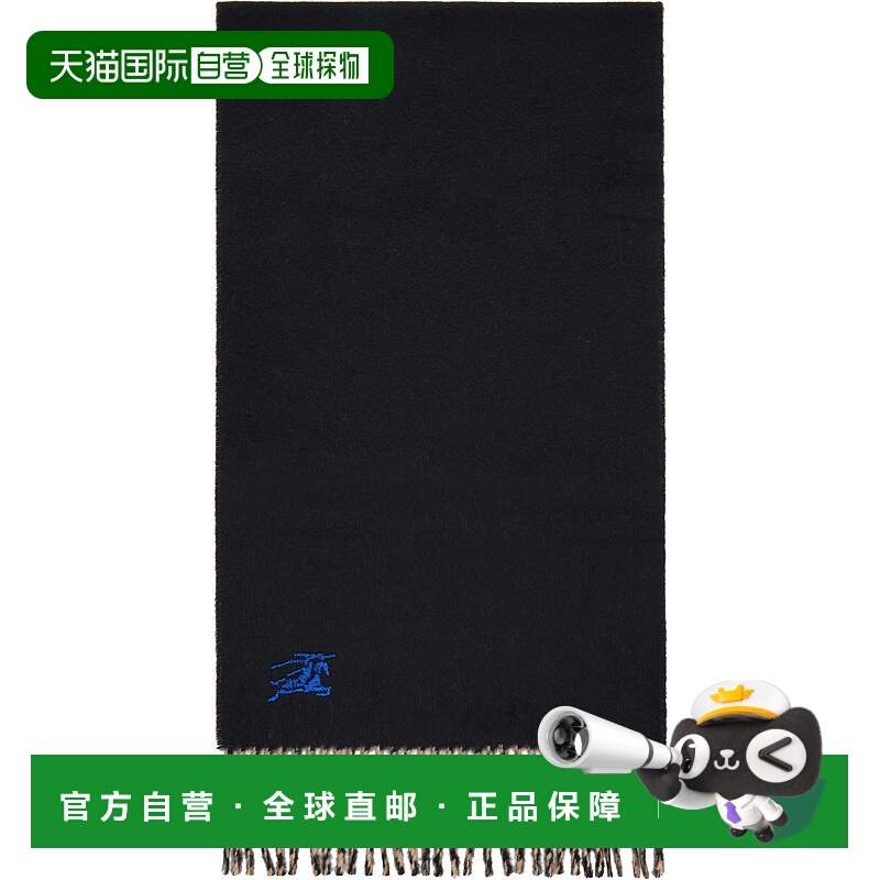 1h可退 香港直邮潮奢 Burberry 巴宝莉 女士 黑色 & 黄褐色双面围