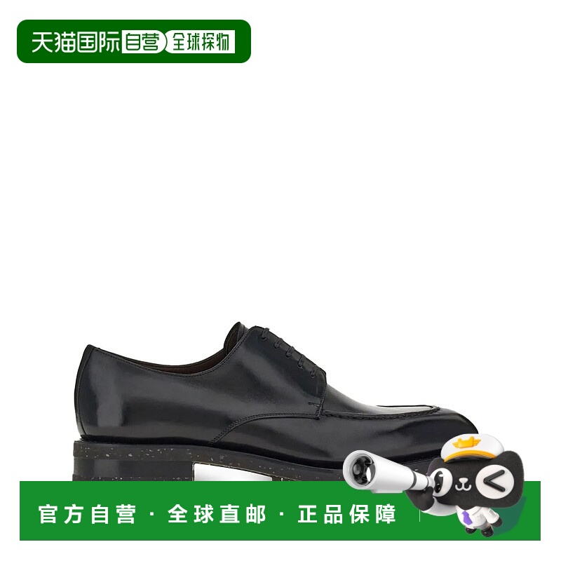 自营salvatore ferragamoFerragamo Leather Derby-Shoes - black