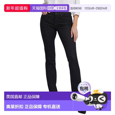 自营NYDJ Petite Marilyn Eternity Straight Leg Jean - black