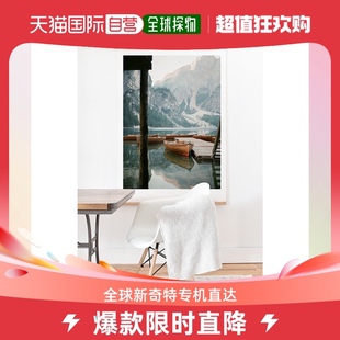 Lago raisazwart deny Braies designs带橡木衣架 艺术印刷