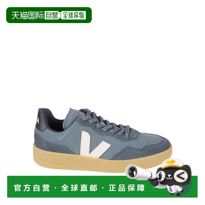 自营vejaLow-Top Suede Sneakers In Muted Blue - blue 美国奥莱
