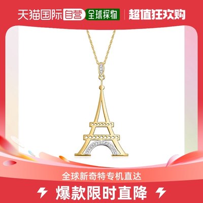 Ross-Simons 14kt Yellow Gold Eiffel Tower Pendant Necklace W