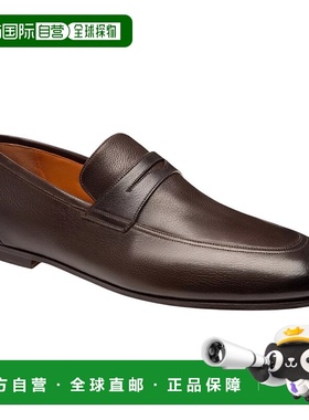 自营 Bally Plator 6228827 Men's Prune Calf Plain Leather Loa