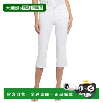 自营NYDJ Petite Marilyn Optic White Crop Jean - white 美国奥