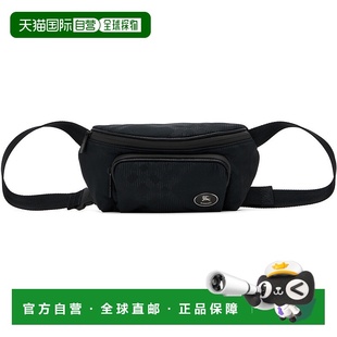 香港直邮潮奢 黑色迷你腰包 Burberry 男士 810725 巴宝莉 1h可退