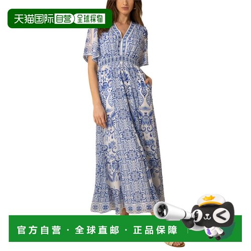 自营Hale Bob Ellis Maxi Dress - blue 美国奥莱直发连衣裙长裙