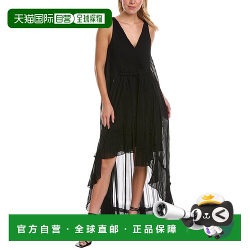 自营Ungaro Sheridan长裙-黑色 美国奥莱直发连衣裙性感