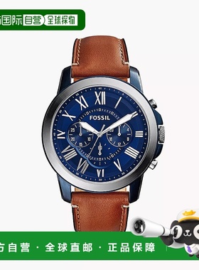 自营Fossil Grant Men's Chronograph, Two-Tone Stainless Steel