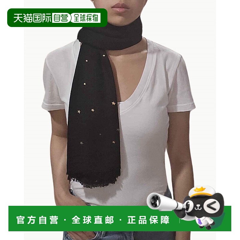 自营faliero sartiStellina Scarf In Black With Stars - black