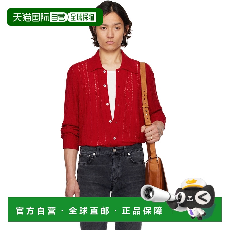 1小时内可退 香港直邮潮奢 Sefr 男士 红色 Riku 衬衫 SS25RIKURU