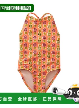 自营 Tea Collection 交叉后背连体泳衣 - 橙色 美国奥莱直发