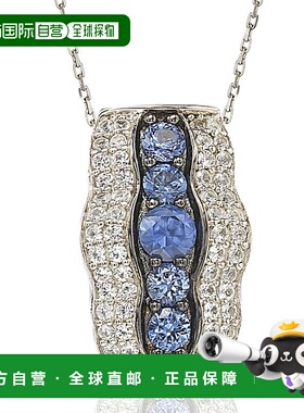 自营Suzy Levian Sterling Silver Pink Sapphire and Diamond Ac