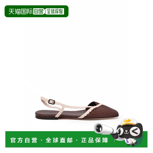 自营Hereu棕色编织凉鞋-勃艮第 美国奥莱直发