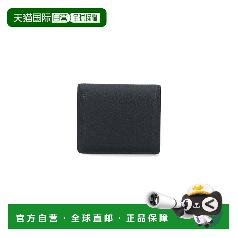 自营maison margiela黑色粒面皮革四针固定器-黑色 美国奥莱直发