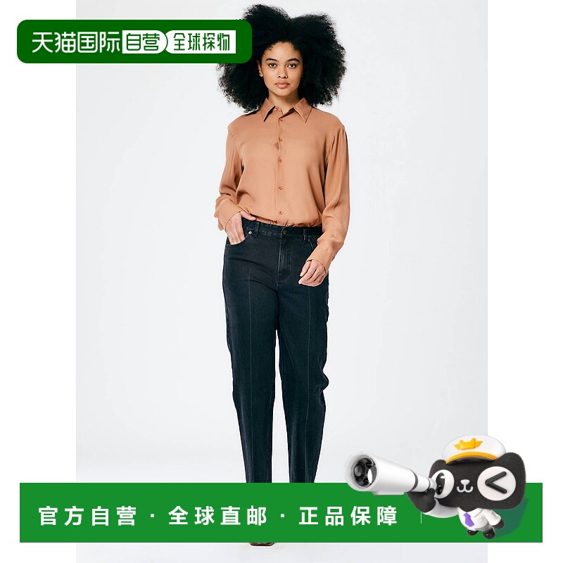 自营tibi黑色牛仔Elfie牛仔裤 美国奥莱直发