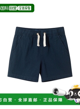自营 andy & evanAndy&Evan Seersucker蓝色短裤 美国奥莱直发