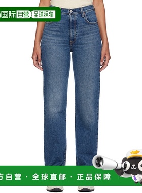 1h可退 香港直邮潮奢 Levi'S 李维斯 女士 蓝色 Ribcage Full Len