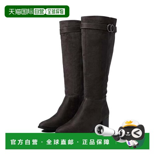 自营Lifestride Daring I1845F1-020 Boots Gray Knee High Block