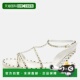 White Flat Leather 自营Burberry Studded Hansel Sandals whi