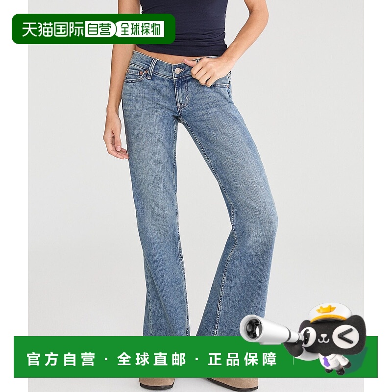自营Aeropostale Super Low-Rise Flare Jean - dark wash 美国奥
