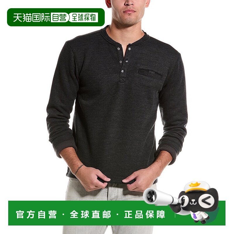 自营vintage 1946复古1946 1X1羊毛包边亨利-灰色 美国奥莱直发,男装,衬衫,淘宝优惠券,粉丝福利购,淘宝优惠卷