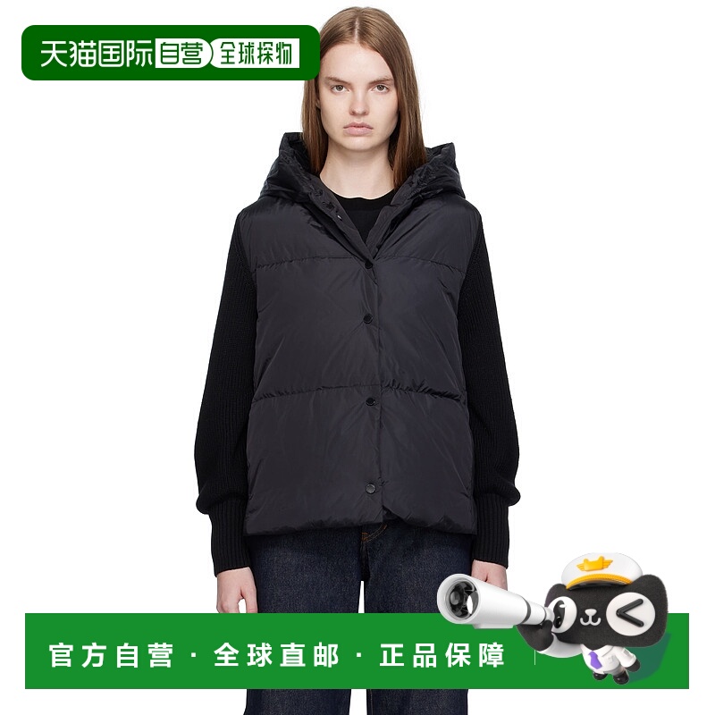 1h可退 香港直邮潮奢 Canada Goose 加拿大鹅 女士 黑色 HyBridge
