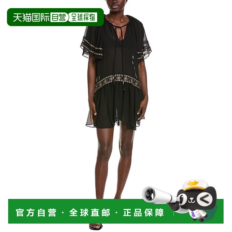 自营 Ramy Brook Whitley Mini Dress - black 美国奥莱直发