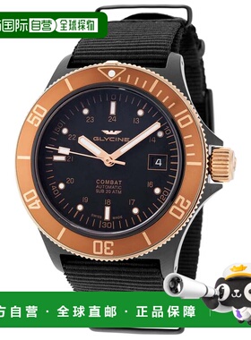 自营Glycine Men's Combat Sub 42mm Automatic Watch - black 美