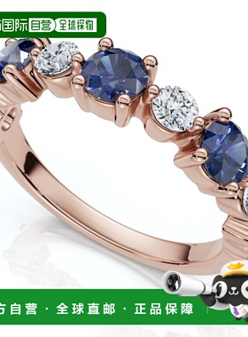 自营pompeii31Ct Sylvia Blue Sapphire & Diamond Wedding Ring