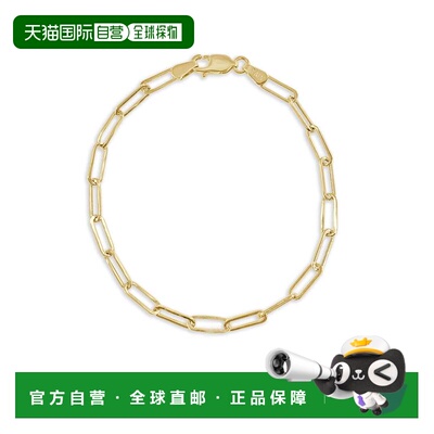 自营 sabrina14k 金回形针链式手链 - 黄色 美国奥莱直发配饰
