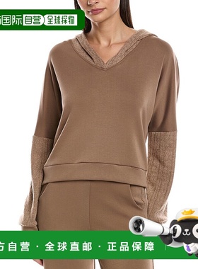 自营ARIELLA Scuba Hoodie - brown 美国奥莱直发女装