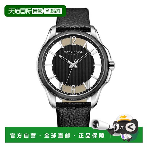 自营Kenneth Cole Men's Classic mm Quartz Watch - black 美国