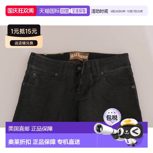 自营John Galliano Washed Low Waist Regular Leg blue Women's
