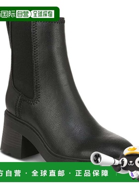 自营Zodiac Teresa Boots Women Black Faux Leather Round Toe A