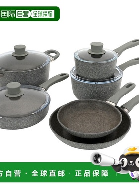自营 ZWILLING Parma Plus 10 件套铝制不粘锅具套装 - 灰色 美国