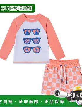 自营Andy & Evan Rashguard & Board Short Set - orange 美国奥