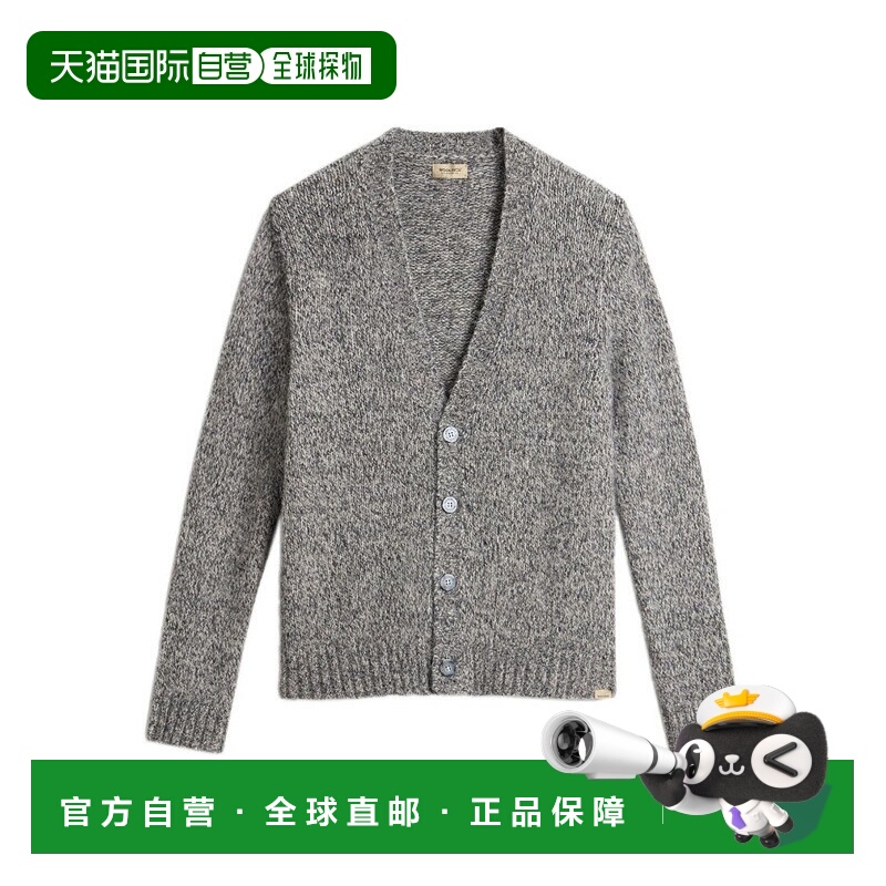 自营woolrichCrew Neck Sweater With Ribbed Cuffs - grey 美国
