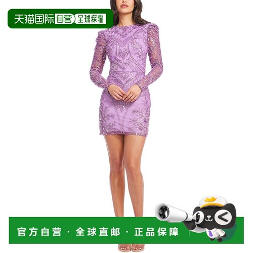 自营Dress The Population Hazel Bodycon Dress - purple 美国奥