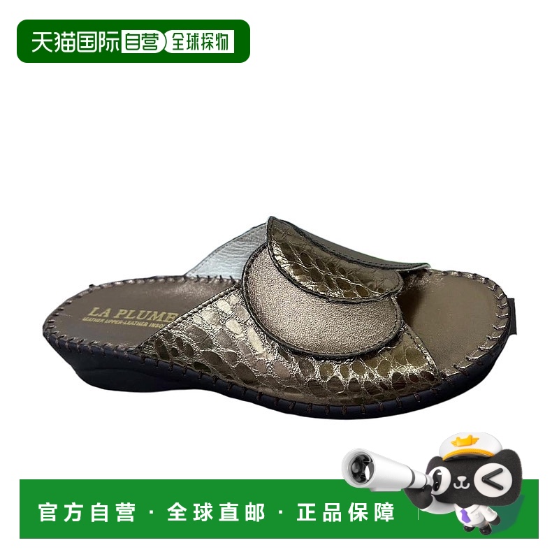 自营 laplumeWomen's Paola Sandals In Pewter Metallic - pewte