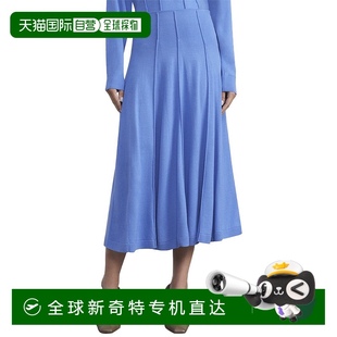 york拉斐特148纽约Godet针织羊毛裙 自营 new lafayette 蓝色 148